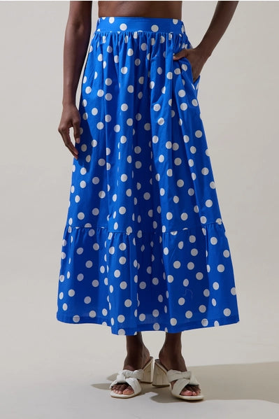 Katana Dot Maxi Skirt