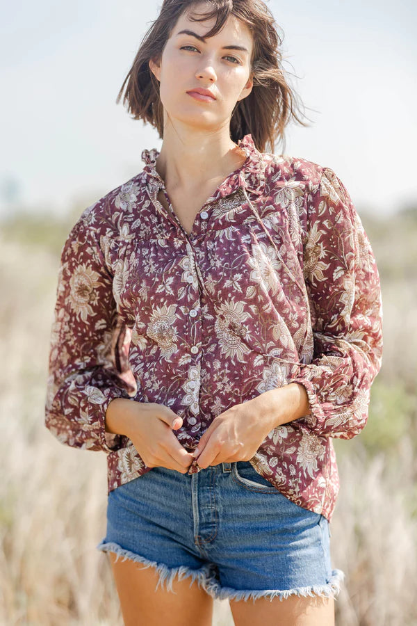 Clara the Label Victoria Dunn Lavender Blouse