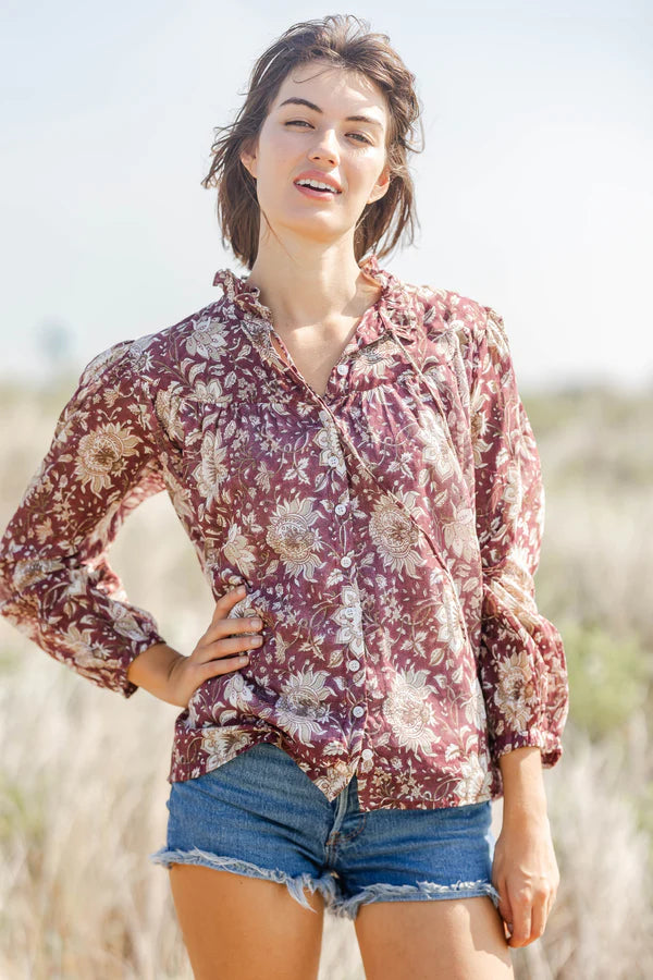 Clara the Label Victoria Dunn Lavender Blouse