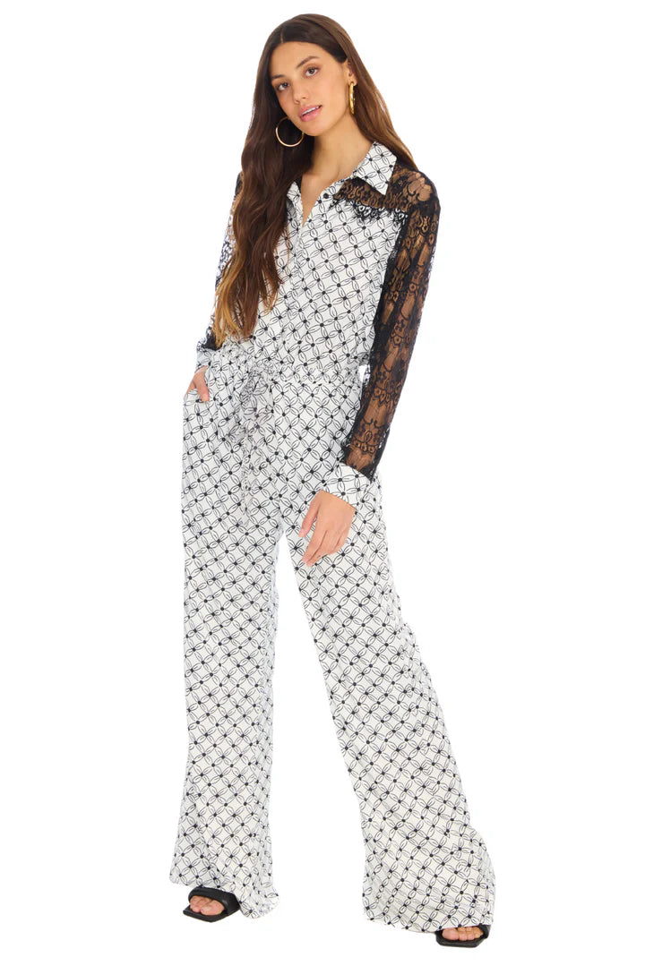 Selena Pant - Black Tiles