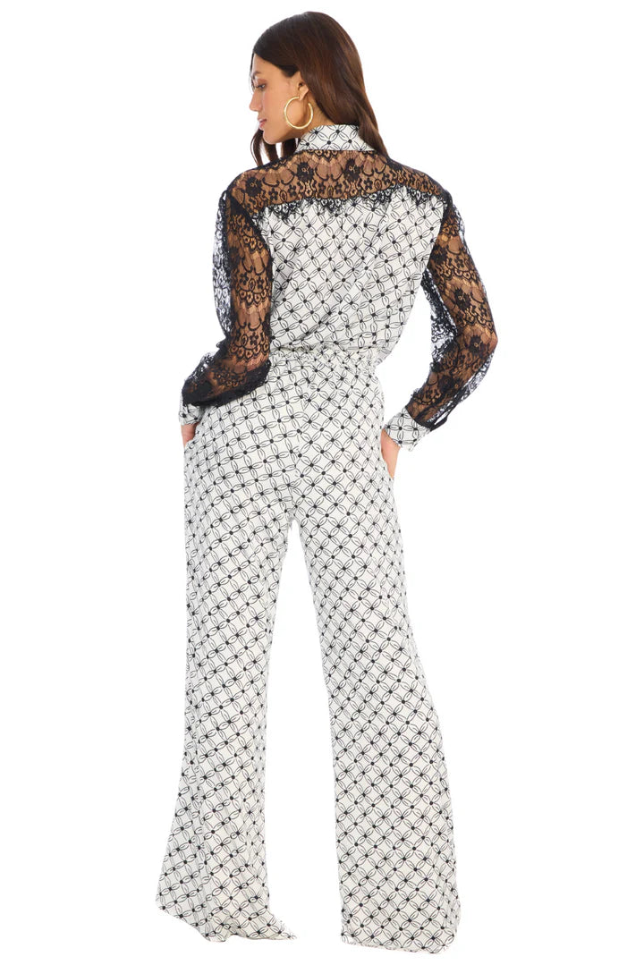 Selena Pant - Black Tiles