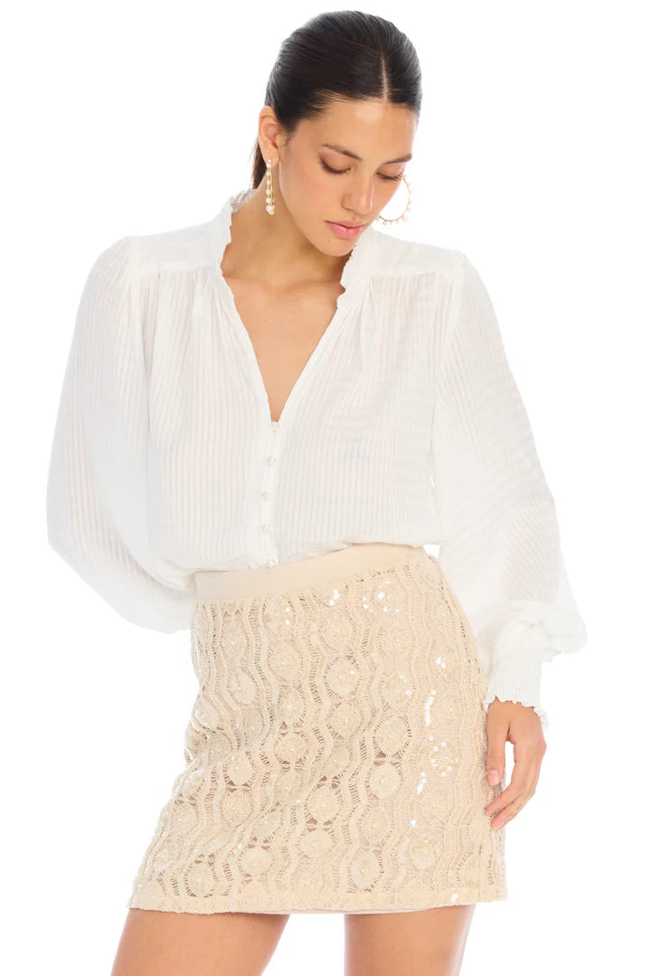 Dawn Beaded Mini Skirt