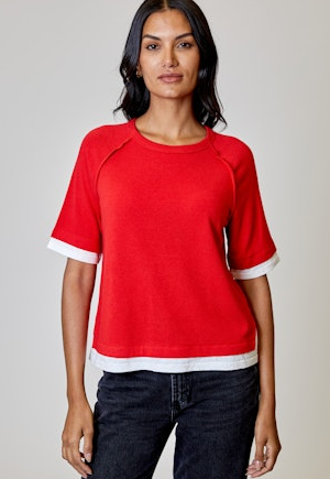 Combo Red Trim Top