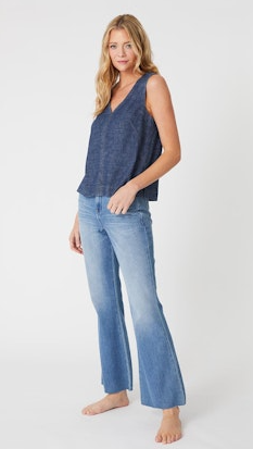 Claudia Flare Jeans - Sky Blue