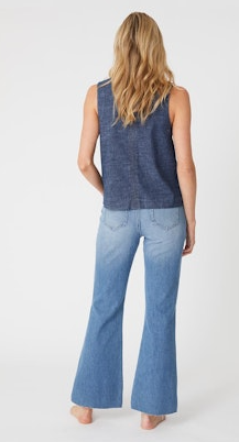 Claudia Flare Jeans - Sky Blue