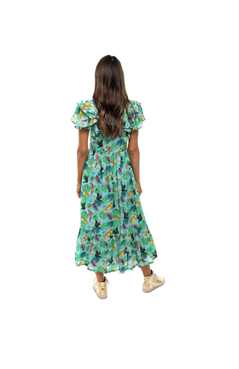 Britton Court Tropical Birds Midi