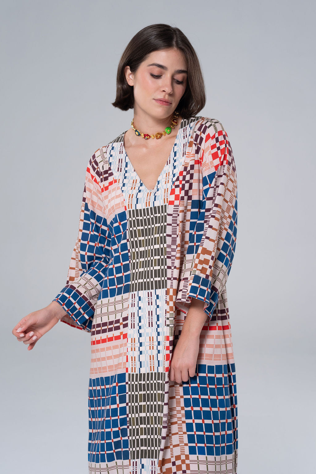 Briton Court Juliet Maxi Dress in Cream, product view 2.