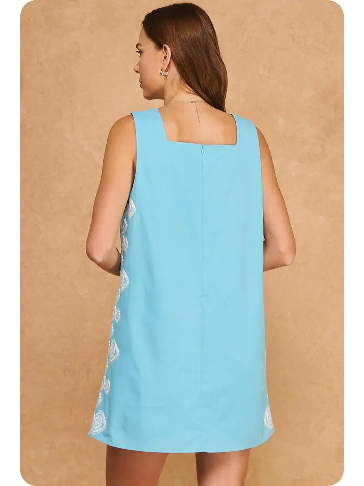 Medallion Embroidered Dress