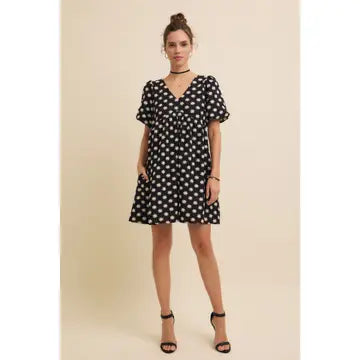 Embroidered Mini Dress