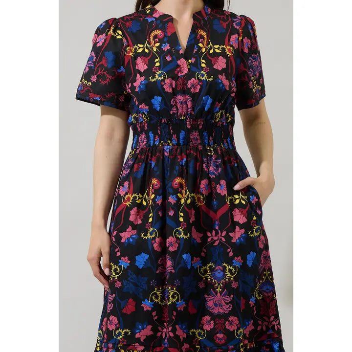 Palmero Midnight Belraj Poplin Maxi Dress