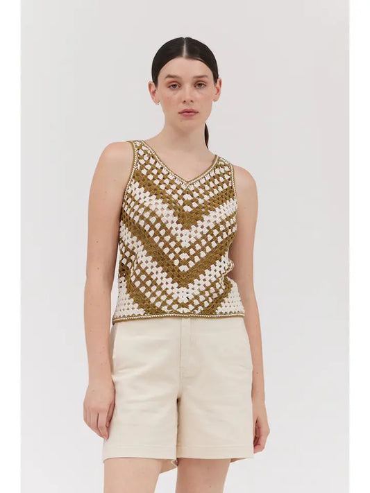 Cotton Sweater Crop Top