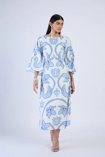 Camelia Dress - Monaco Celeste