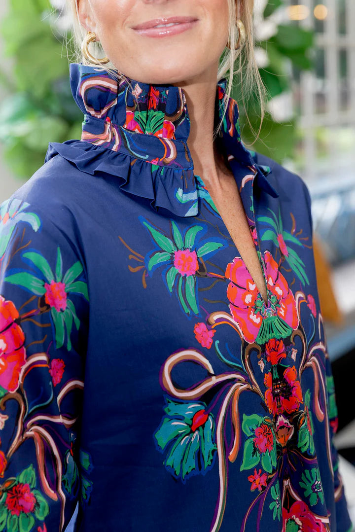 Aramenta Blue Bouvier Short Dress