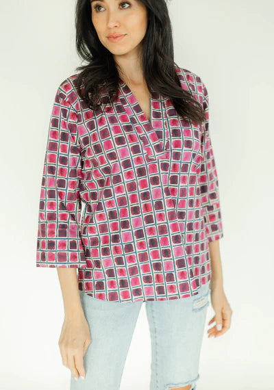 Skyler Blouse in Rosewood