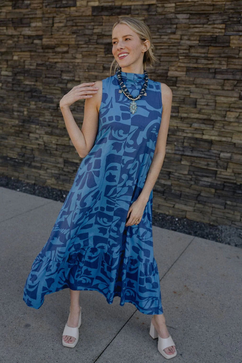 Charlie Maxi Dress - Blue Turquoise