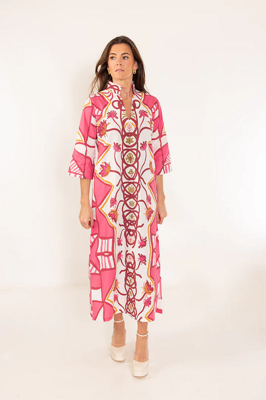 Raspberry Trail Bouvier Long Dress