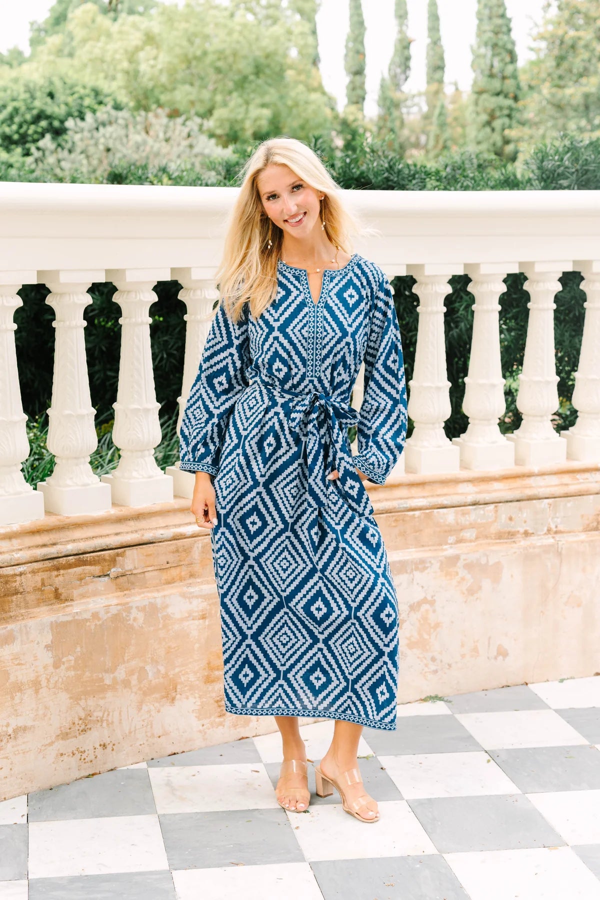 Quinn Dress - Harbor Mosaic