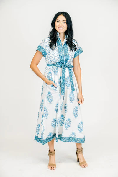 Folly Maxi Short Sleeve Dress - Primrose
