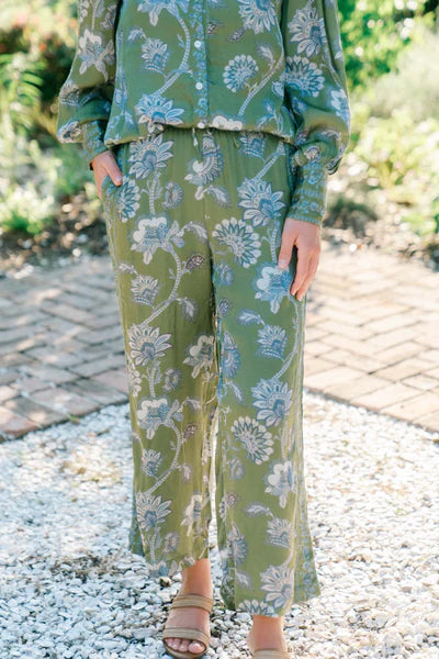 Zara Pant - Ivory Vine