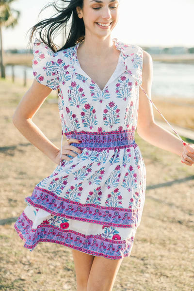 Stella Dress - Tropical Surf