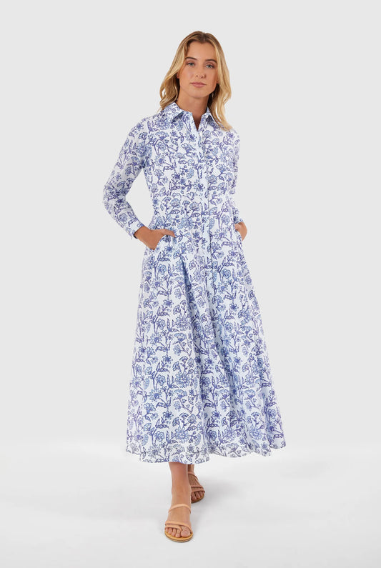 Classic Shirtdress - Jacobean Floral