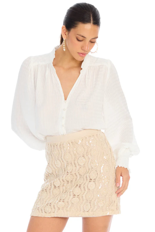 Dawn Beaded Mini Skirt