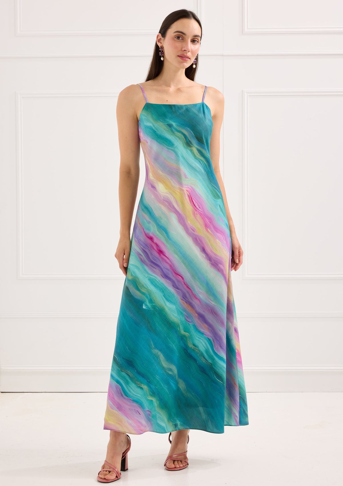 Alivia Anya Dress in Soundwaves, front view