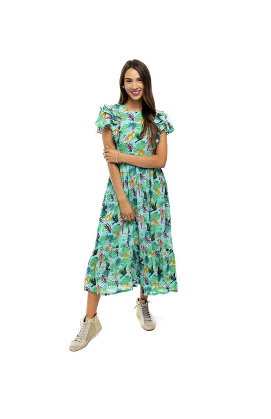 Britton Court Tropical Birds Midi