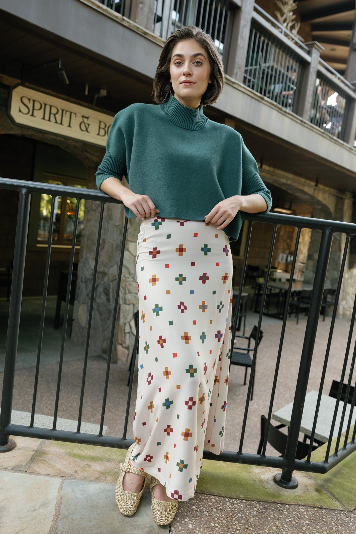 Briton Court Sadie Sweater in Cypress, product view 2.