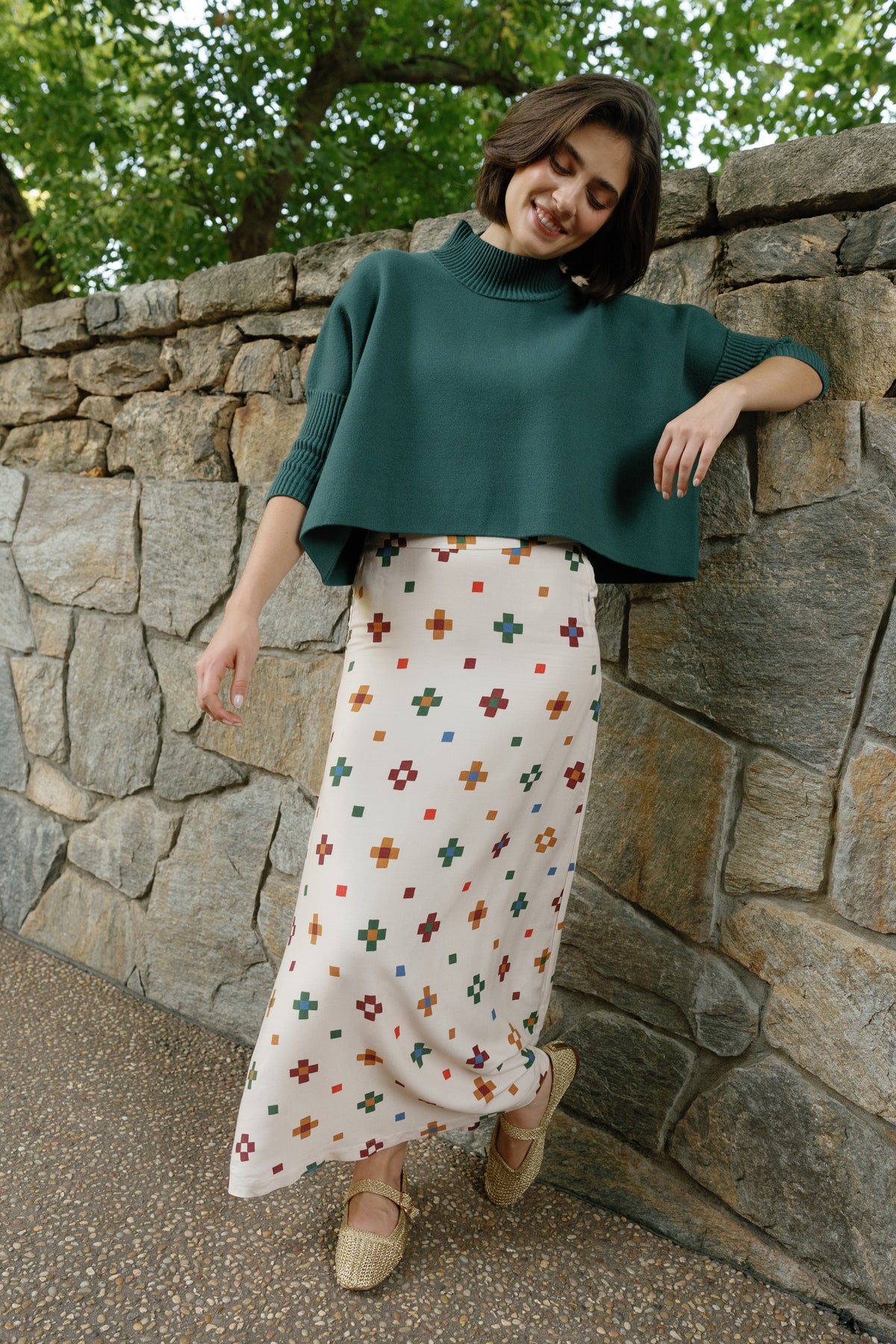 Briton Court Sadie Sweater in Cypress, product view 3.