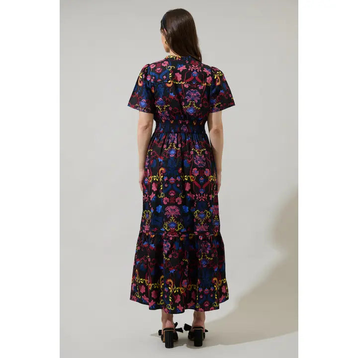 Palmero Midnight Belraj Poplin Maxi Dress