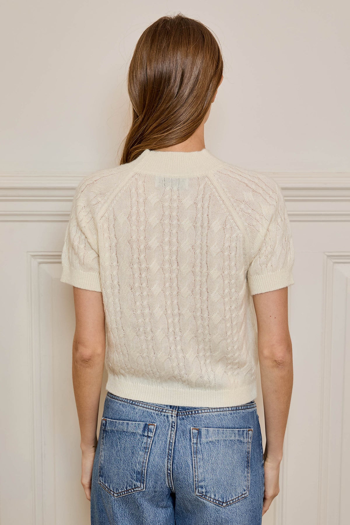 DH New York Claude Top in Dove, alternate view 3