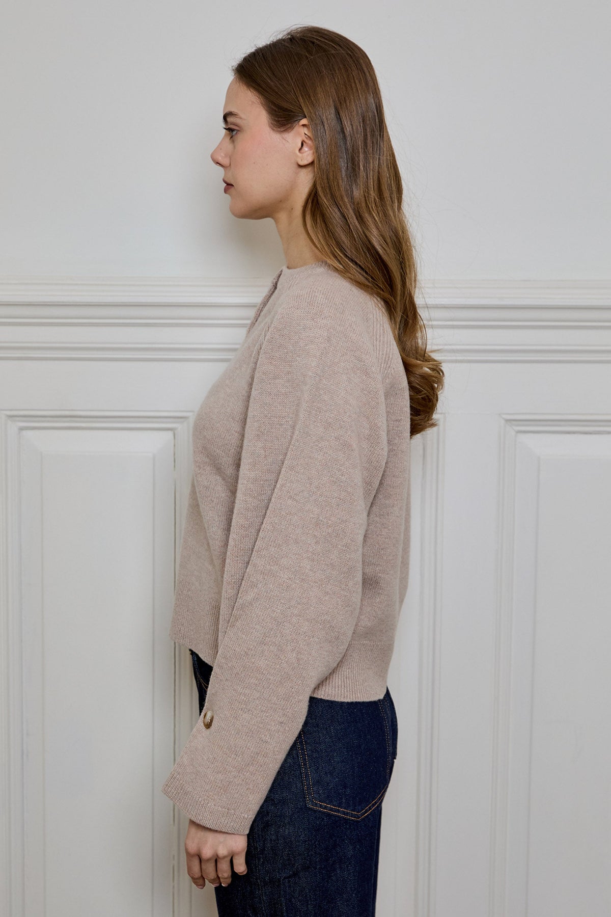DH New York Viola Top in Truffle, alternate view 2