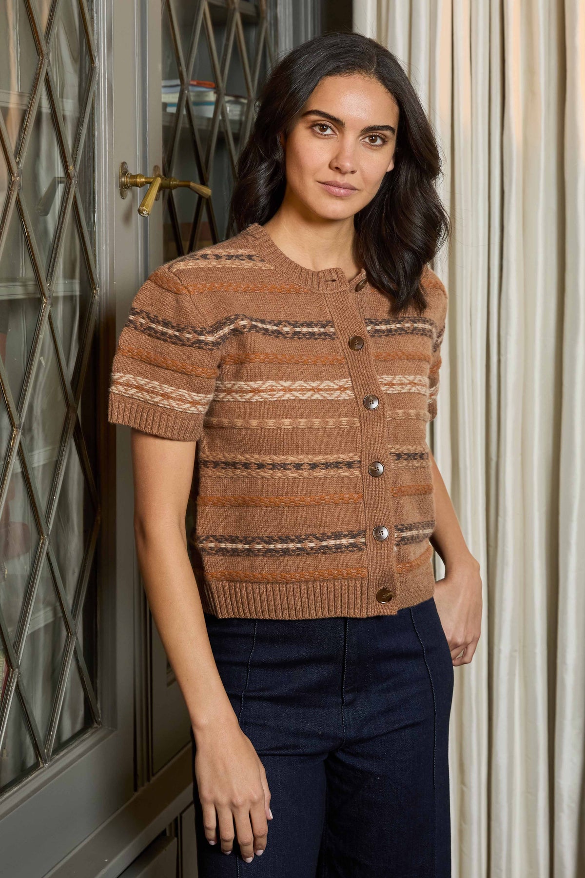 DH New York Patti Top in Tawny Combo, alternate view 2