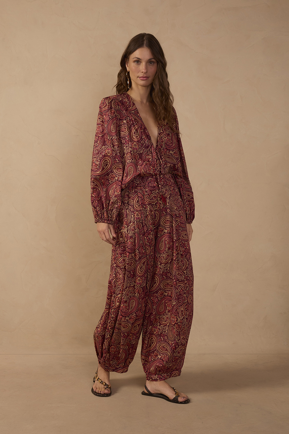 Dress To Winter Night Barrel Pants in Noite de Inverno Print, view 1