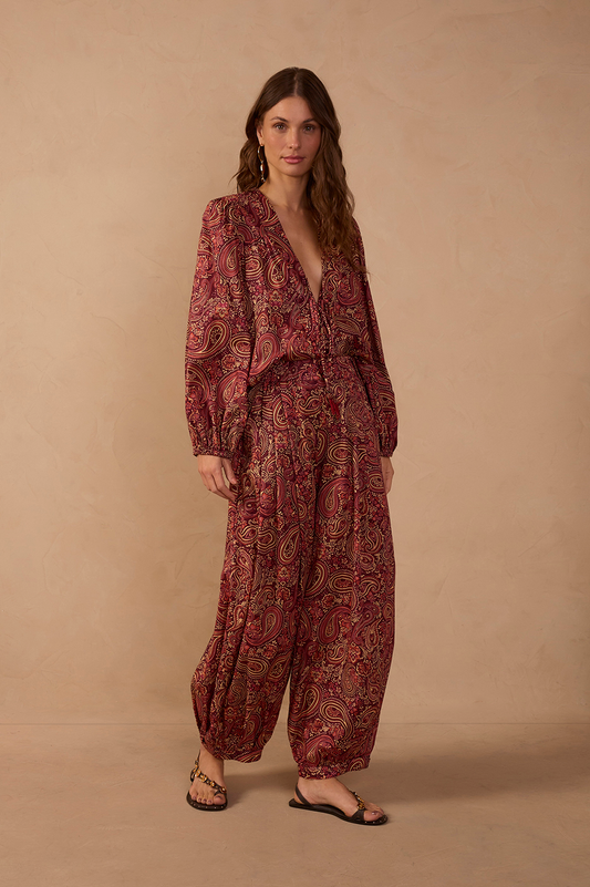 Dress To Winter Night Barrel Pants in Noite de Inverno Print, view 1