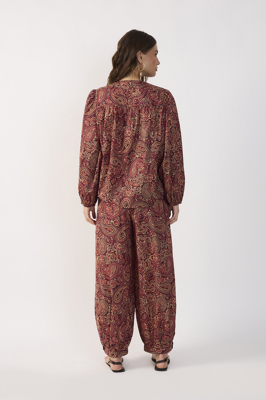 Dress To Winter Night Barrel Pants in Noite de Inverno Print, view 6