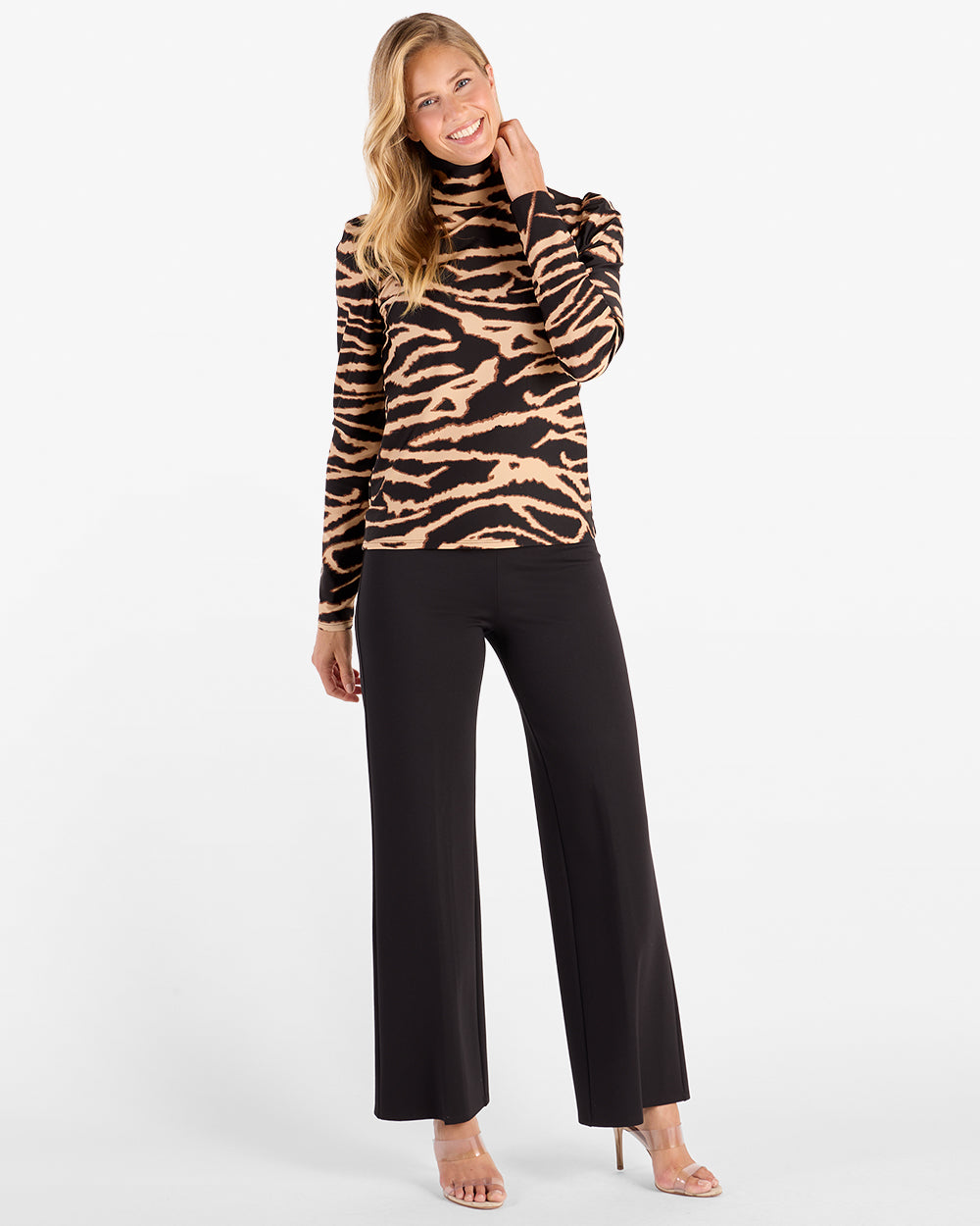 Jude Connally Rae top in Modern Zebra Black, view 2