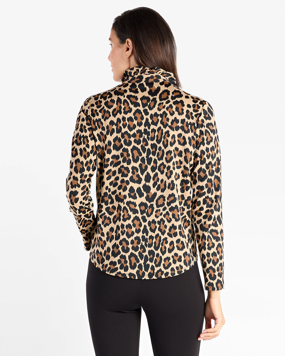 Jude Connally Teri top in Large Leopard Brown Camel, view 4
